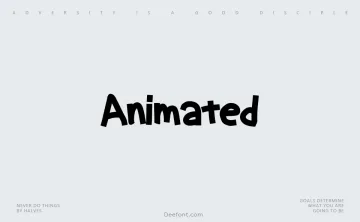 Animated Font