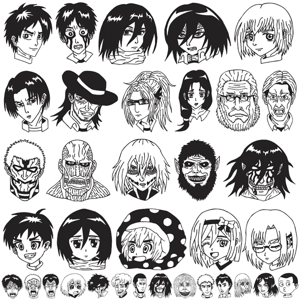 Anime Attack On Titan Image Font