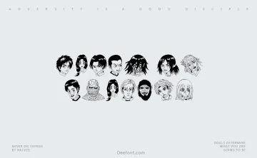 Anime Attack On Titan Image Font