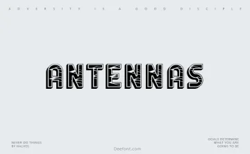 Antennas Font