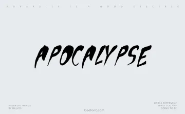 Apocalypse Font