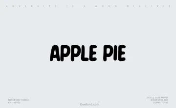 Apple Pie Font