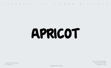Apricot Font