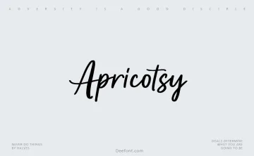 Apricotsy Font