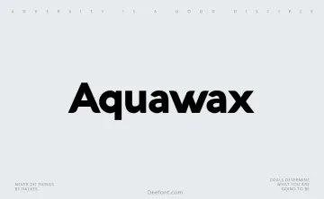 Aquawax Font Family