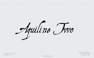 Aquiline Two Font