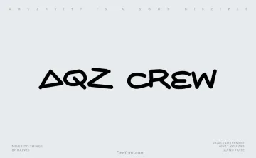 AQZ Crew Font