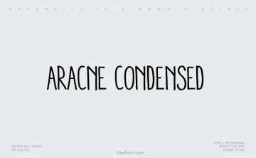 Aracne Condensed Font