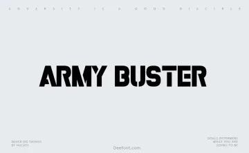 Army Buster Font