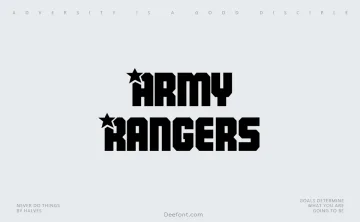 Army Rangers Font