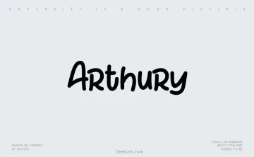 Arthury Font