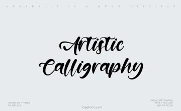 Artistic Calligraphy Font