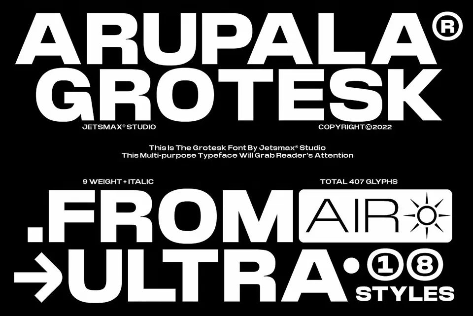 Arupala Grotesk Font