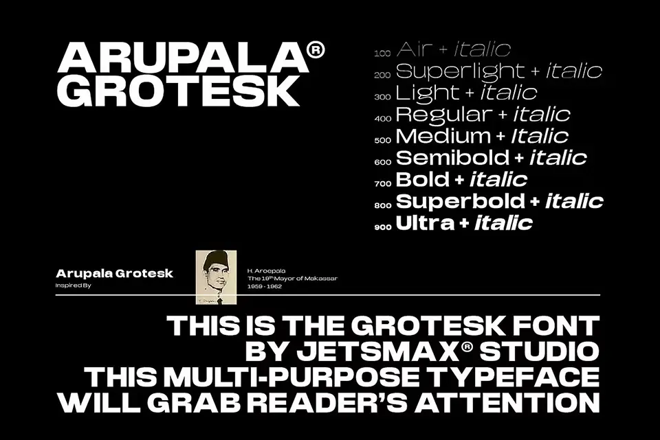 Arupala Grotesk Font