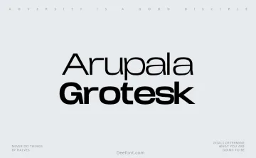 Arupala Grotesk Font Family