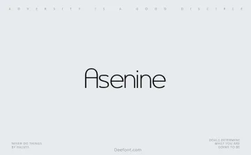 Asenine Font