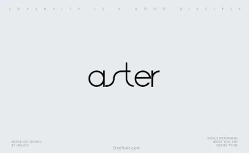 Aster Font