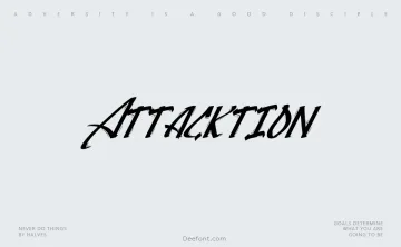 Attacktion Font