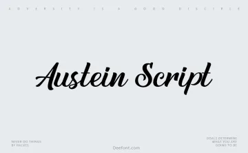 Austein Script Font