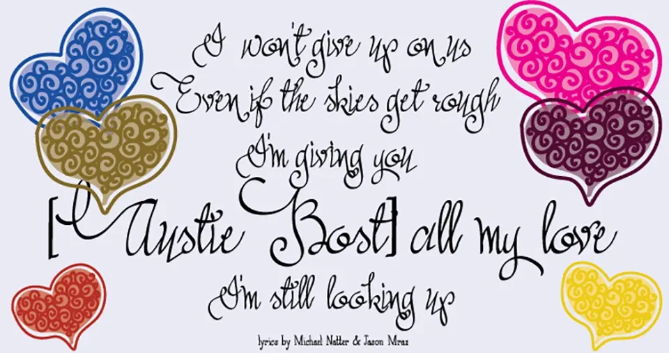 Austie Bost All My Love Font