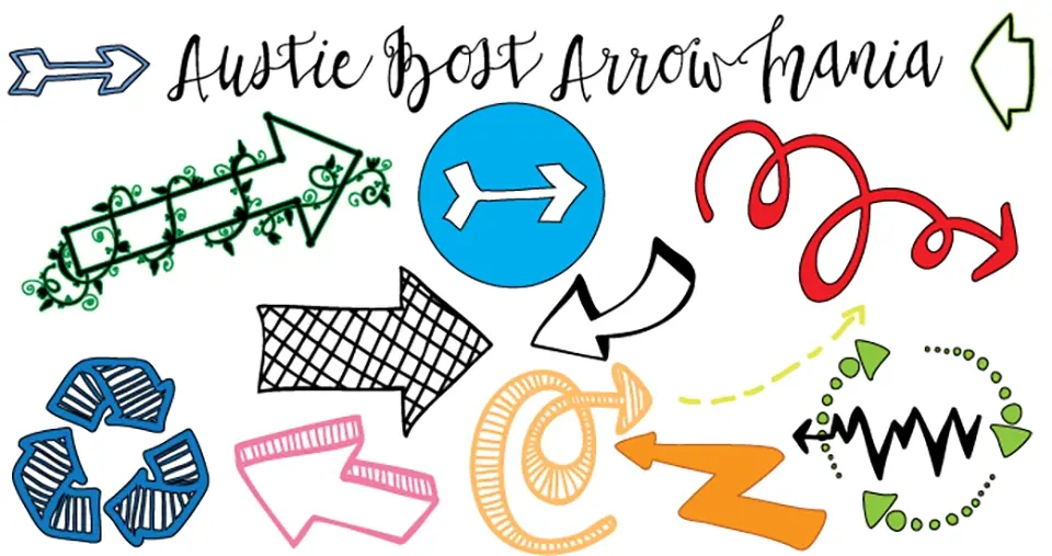 Austie Bost Arrow Mania Font