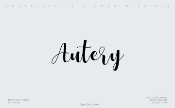Autery Font