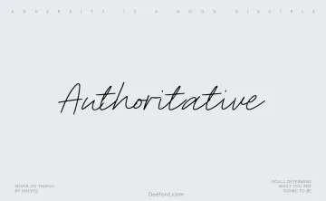 Authoritative Font