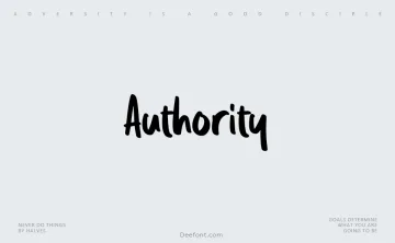 Authority Font