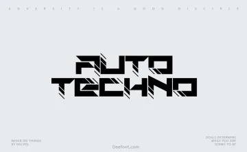 Auto Techno Font