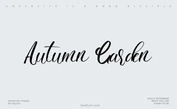 Autumn Garden Font