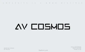AV Cosmos Font