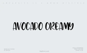 Avocado Creamy Font