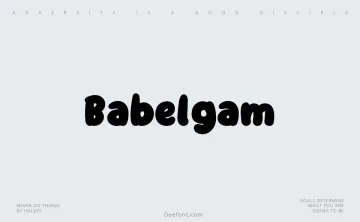 Babelgam Font