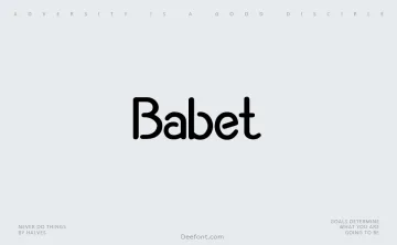 Babet Font