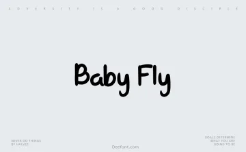 Baby Fly Font