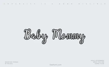 Baby Mommy Font
