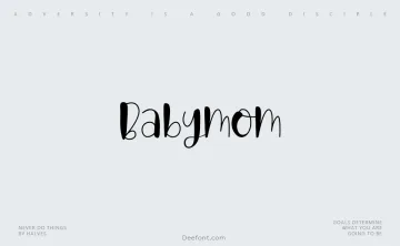 Babymom Font