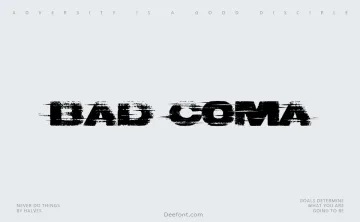 Bad Coma Font
