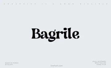 Bagrile Font