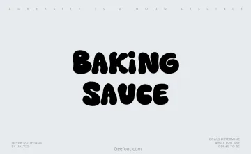 Baking Sauce Font