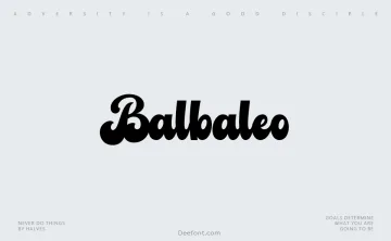 Balbaleo Font