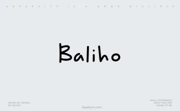 Baliho Font