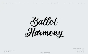 Ballet Harmony Font