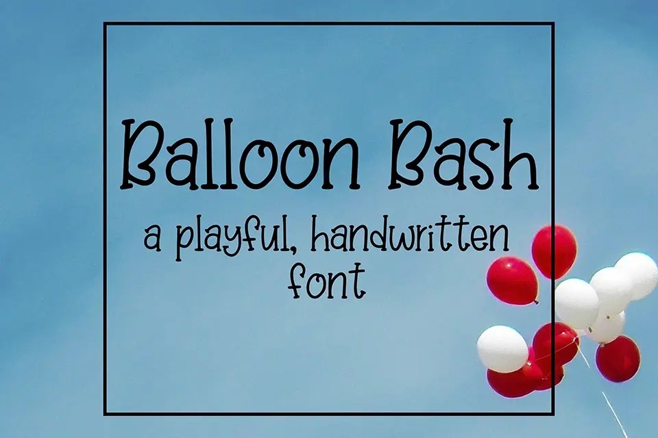 Balloon Bash Font