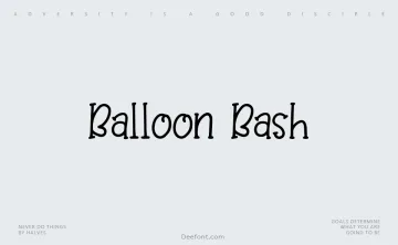 Balloon Bash Font