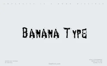 Banana Type Font