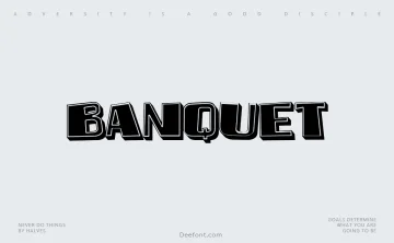 Banquet Font