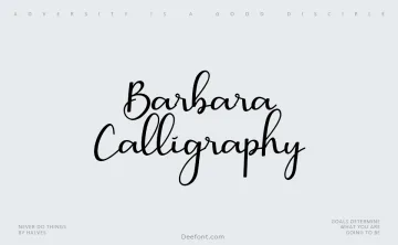 Barbara Calligraphy Font