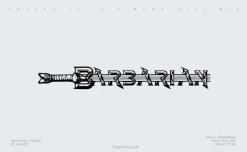 Barbarian Font