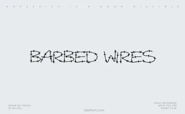 Barbed Wires Font